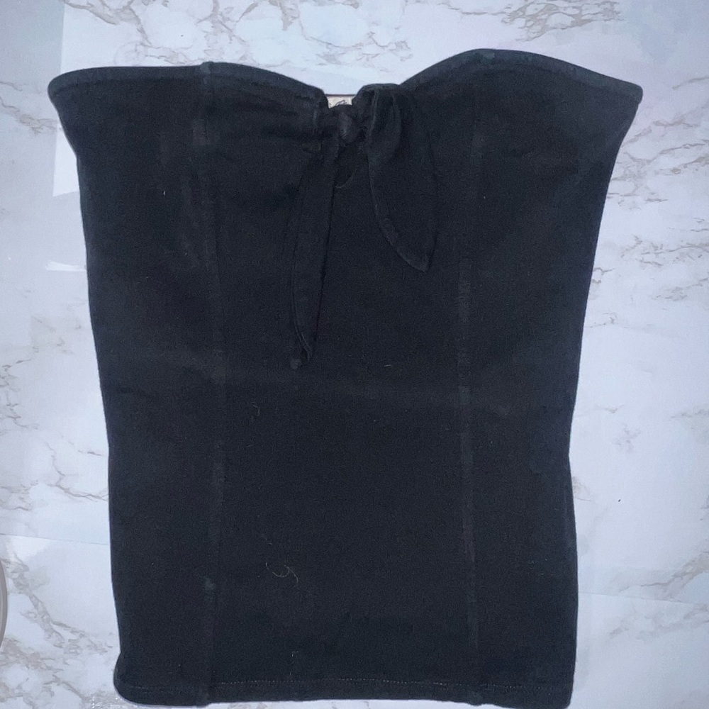 Express Black Strapless Top